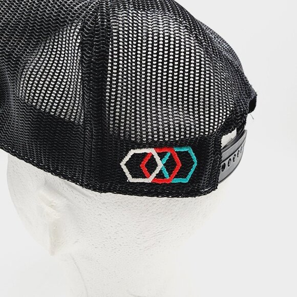 Speed Society Hat Men's Black Mesh Snapback Adjustable Hex Collection Racing Cap - Picture 4 of 8